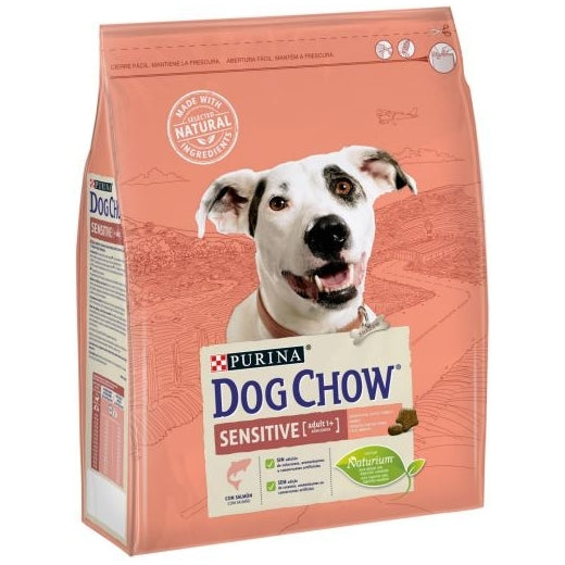 Tiernahrung Dog Chow Sensitive Food mit Lachs für Hunde