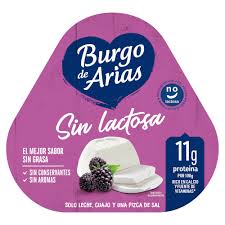 Queso Burgo de Arias sin Lactosa 3u. 72g.