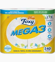 Papel cocina Foxi mega 3 2U