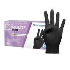 Schwarze Softskin-Nitrilhandschuhe x100u