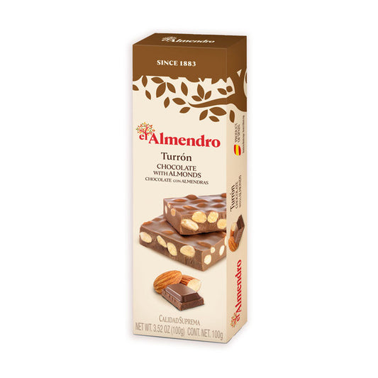 Turron El Almendro Chocolate Con Almendras 100g