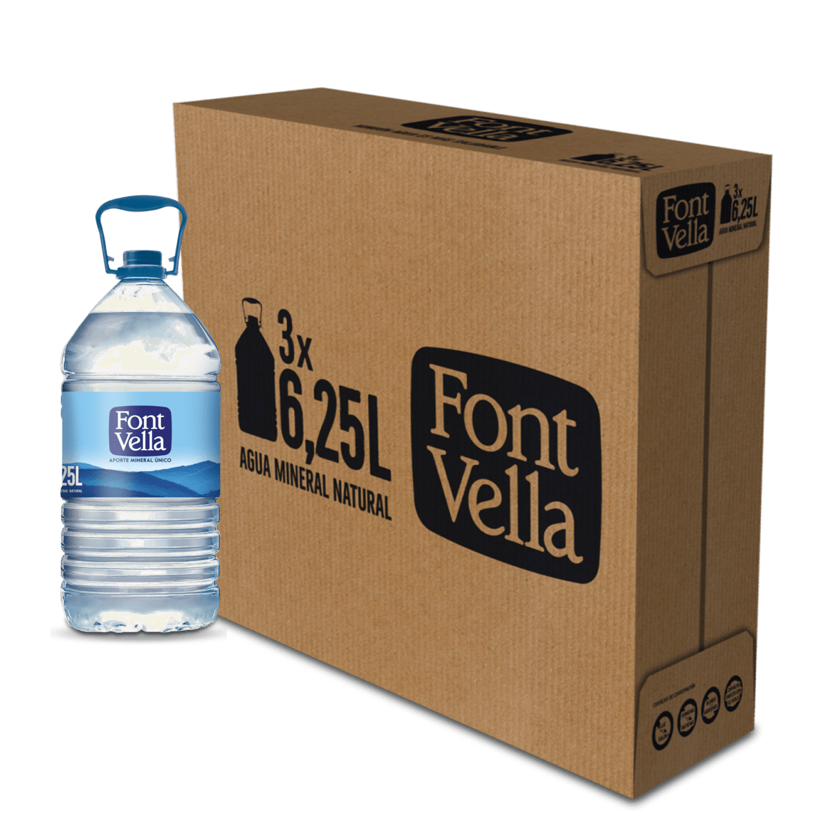 Agua Font Vella Garrafa 3x6.25 L Caja