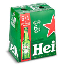 Heineken 5+1 x 25cl Flaschenpackung 