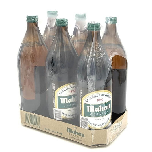 Klassische Mahou 6x1L Packflasche 