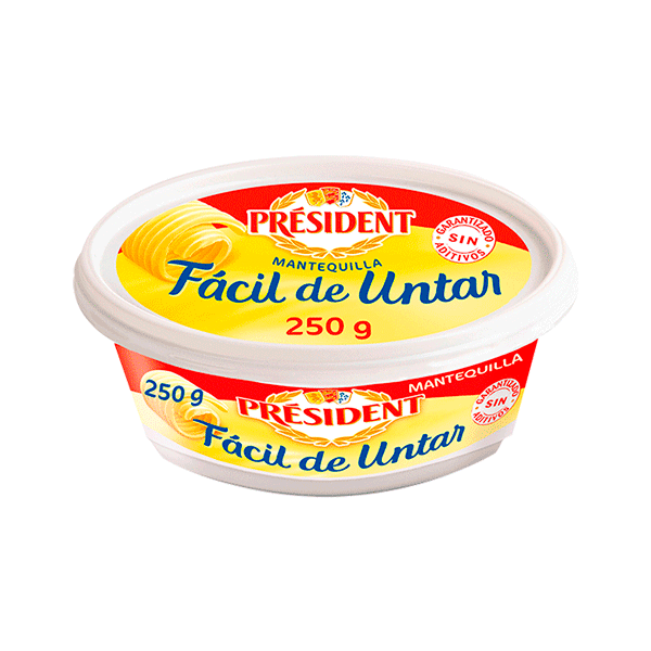 Mantequilla Facil de Untar President 250g