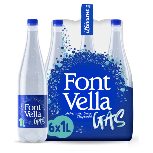 Agua con gas Font Vella 6x1 L Pack