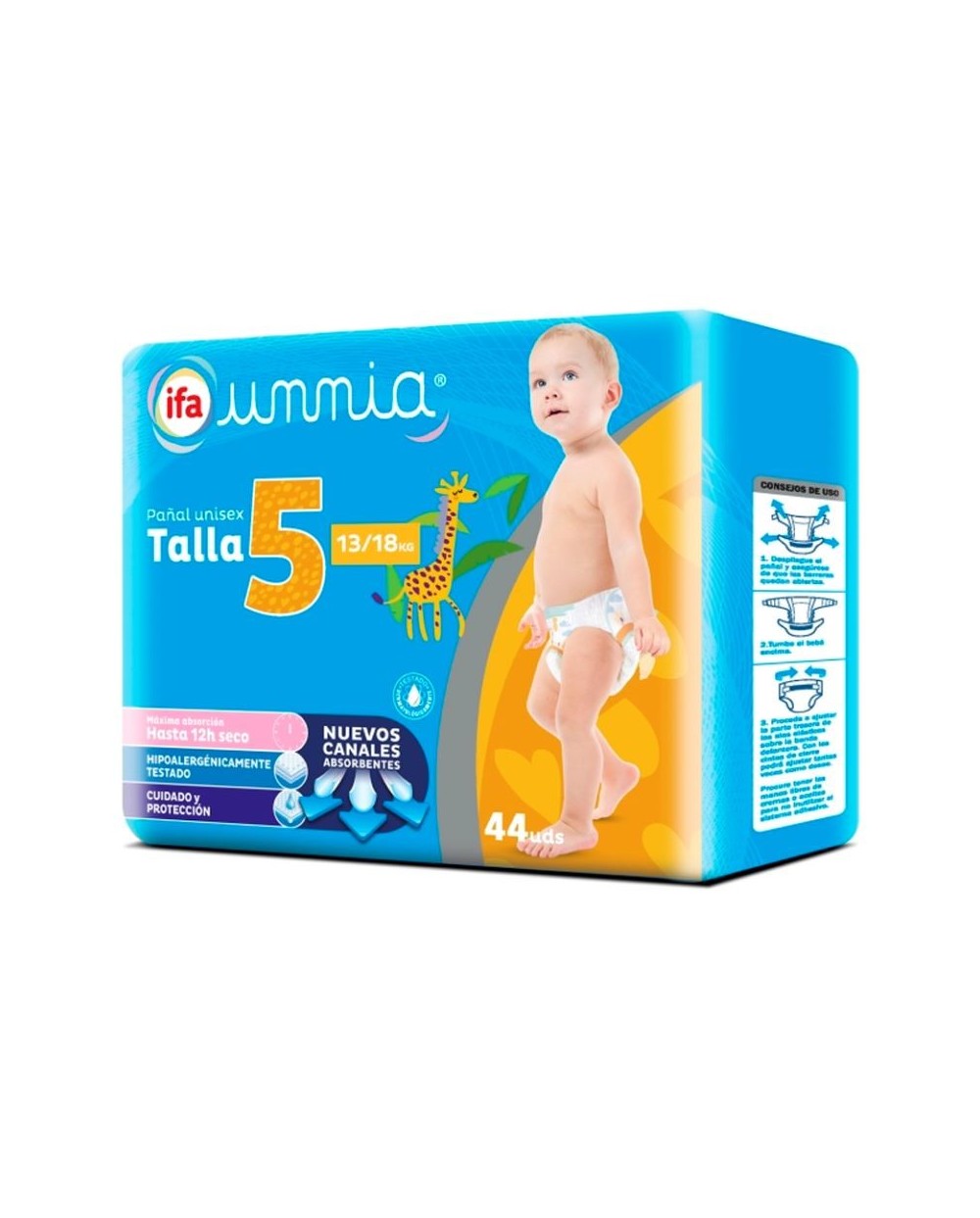 Pañales Ifa Talla 5 - 13kg a 18kg x 44un