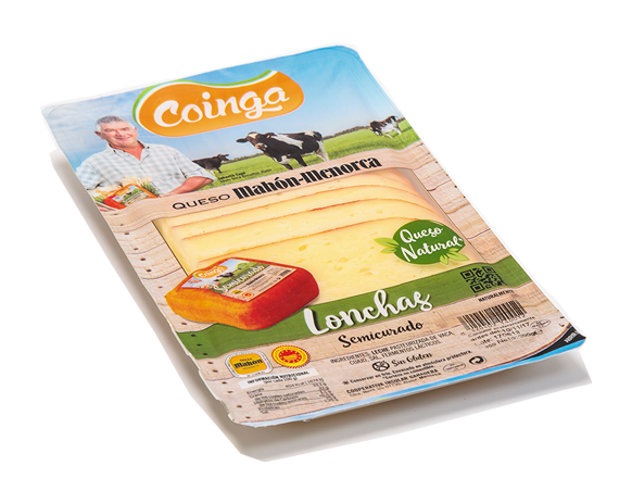 Slices of Mahón Semi Coinga 400g