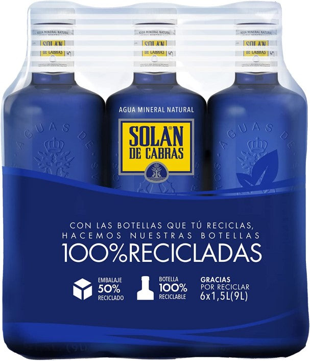 Solán de Cabras Wasser 6x1,5 L Packung